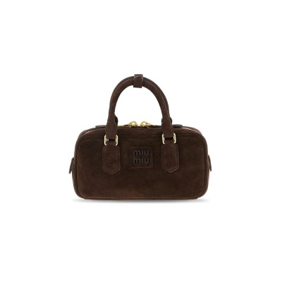 MIU MIU BAULETTO CAMOSCIO PADDED HANDBAG 5BB142 (22*10.5*7.5cm)